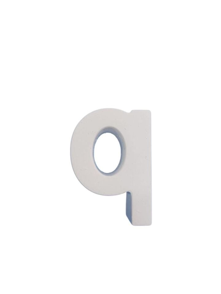 Boyanabilir Harf Obje - Q - 5,2x3,7cm