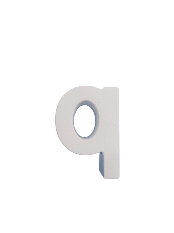 Boyanabilir Harf Obje - Q - 5,2x3,7cm