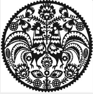 Yuvarlak Desen Stencil Şablon (30x30) KE-108