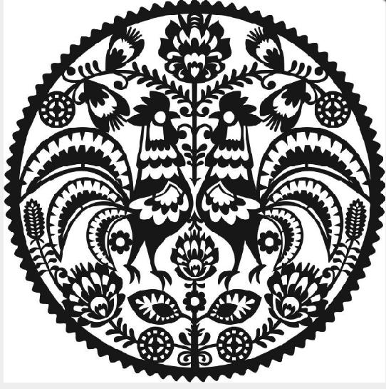 Yuvarlak Desen Stencil Şablon (30x30) KE-108