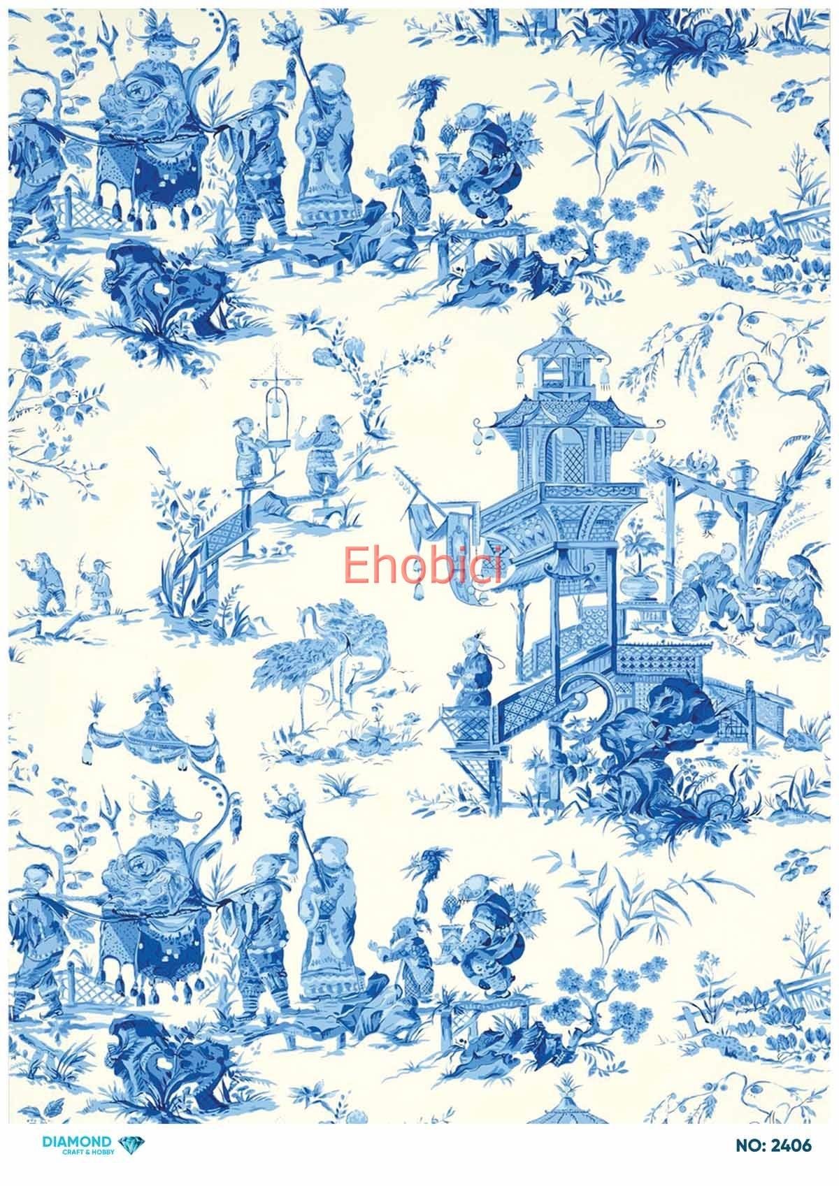 Diamond Pirinç Dekopaj Kağıdı - 2406