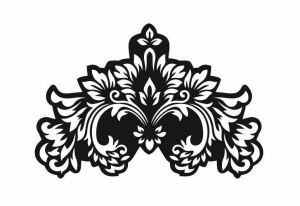 Kenarsız Desen Stencil Şablon (21x30) KE-107