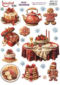Yılbaşı Sulu Transfer 25x35cm STY171