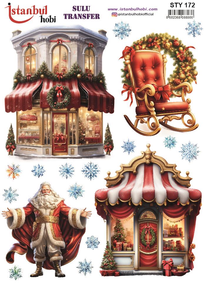 Yılbaşı Sulu Transfer 25x35cm STY172