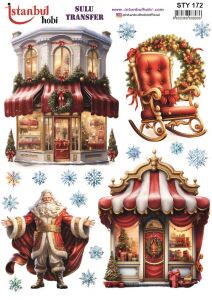 Yılbaşı Sulu Transfer 25x35cm STY172