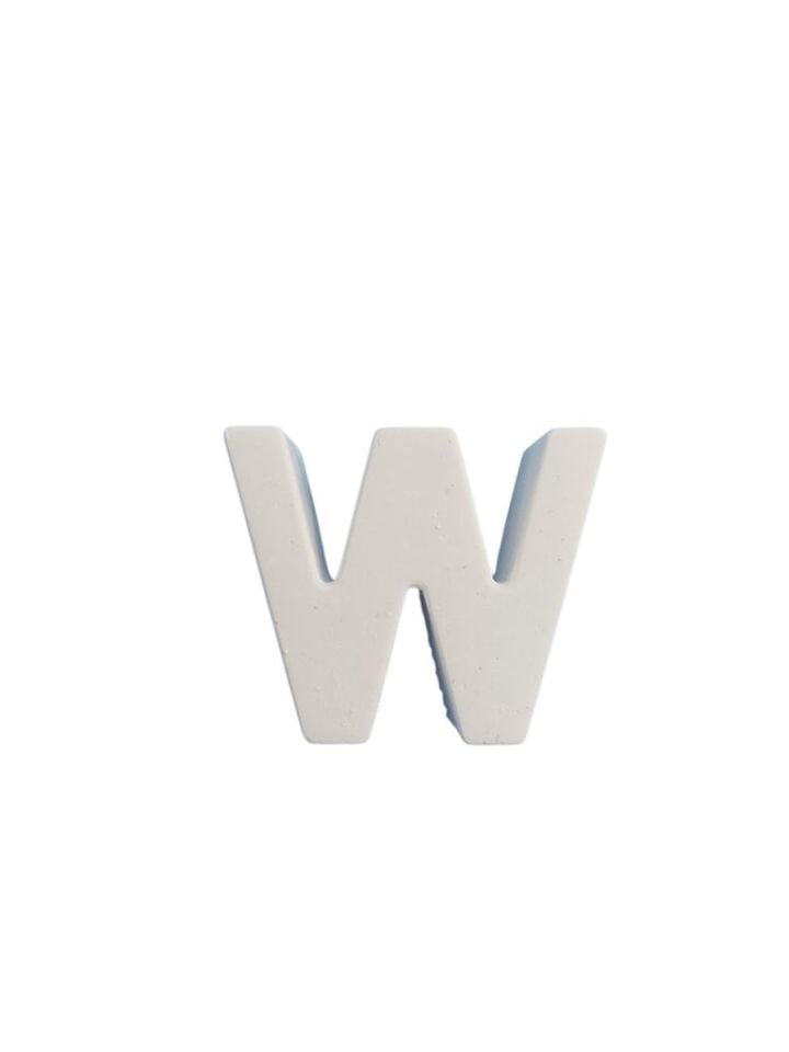 Boyanabilir Harf Obje - W - 4x4,5cm