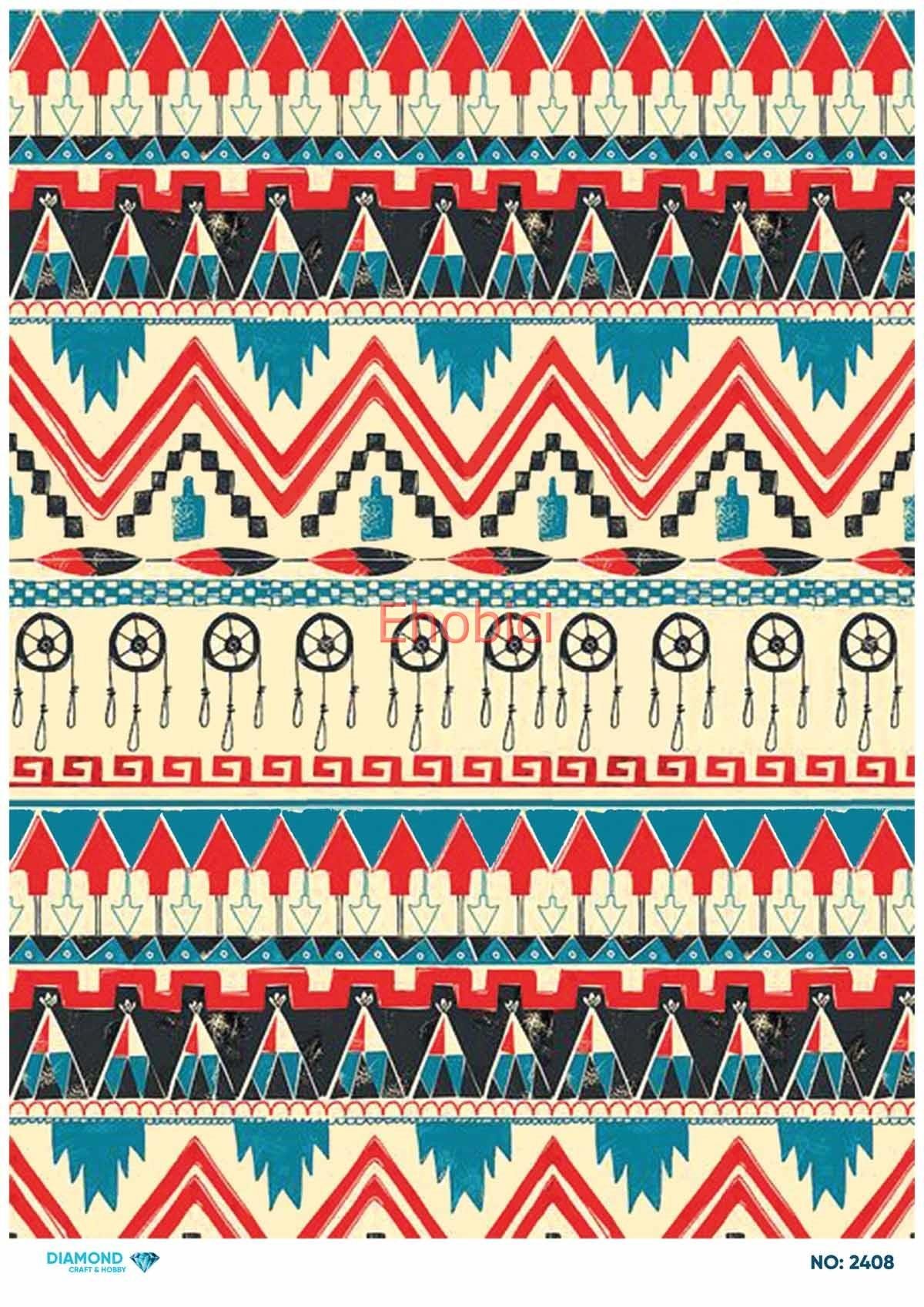 Diamond Pirinç Dekopaj Kağıdı - 2408