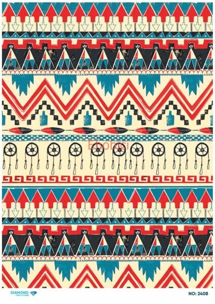 Diamond Pirinç Dekopaj Kağıdı - 2408