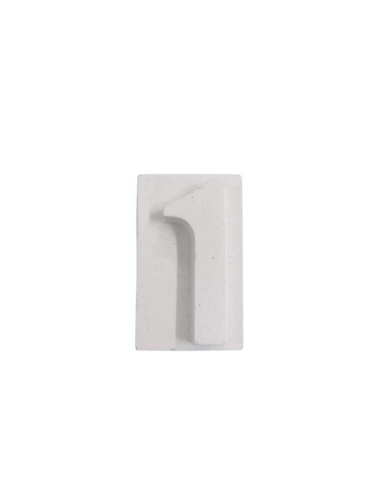 Boyanabilir Rakam Obje - 1 - (Bir) 4,5x2,7cm