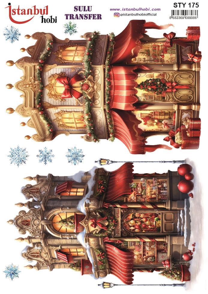 Yılbaşı Sulu Transfer 25x35cm STY175
