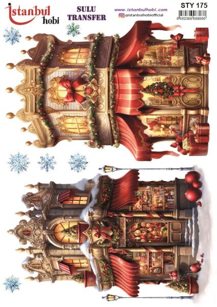 Yılbaşı Sulu Transfer 25x35cm STY175