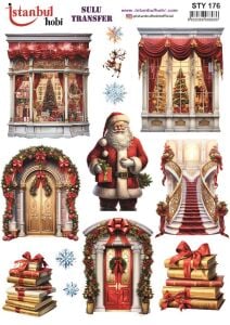 Yılbaşı Sulu Transfer 25x35cm STY176