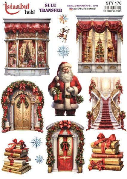 Yılbaşı Sulu Transfer 25x35cm STY176