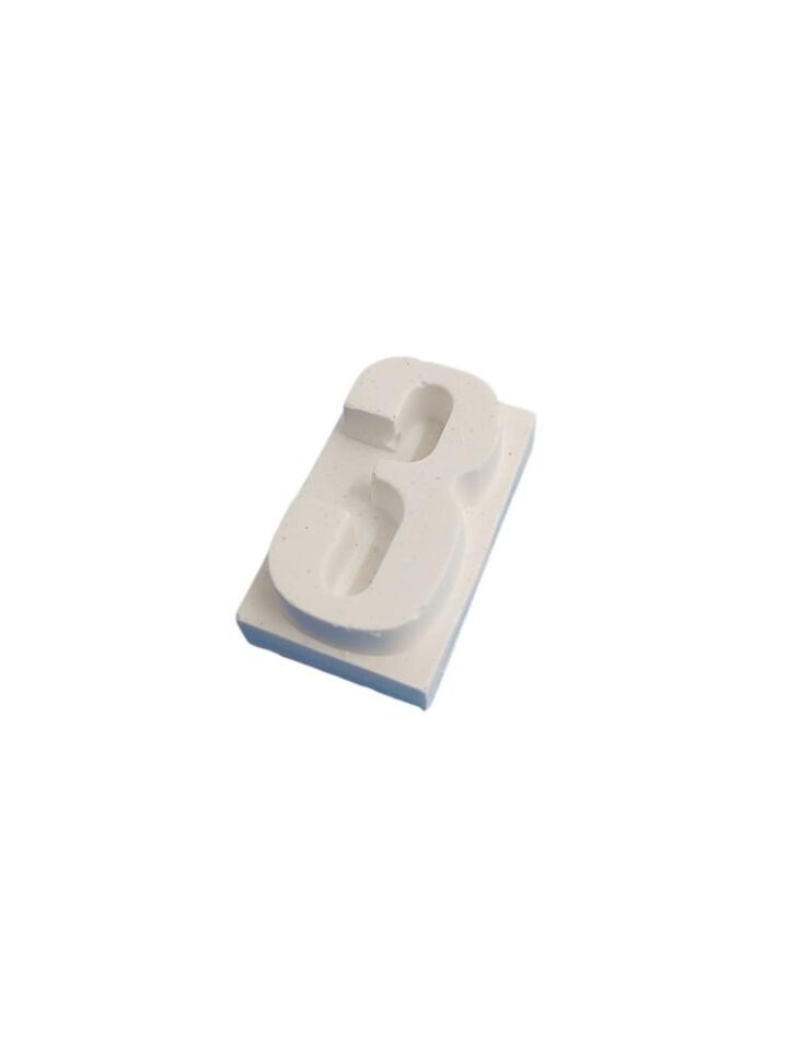 Boyanabilir Rakam Obje - 3 - (Üç) 4,5x2,7cm