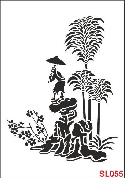 Siluet Desenler Stencil Şablon (21x30) SL-055