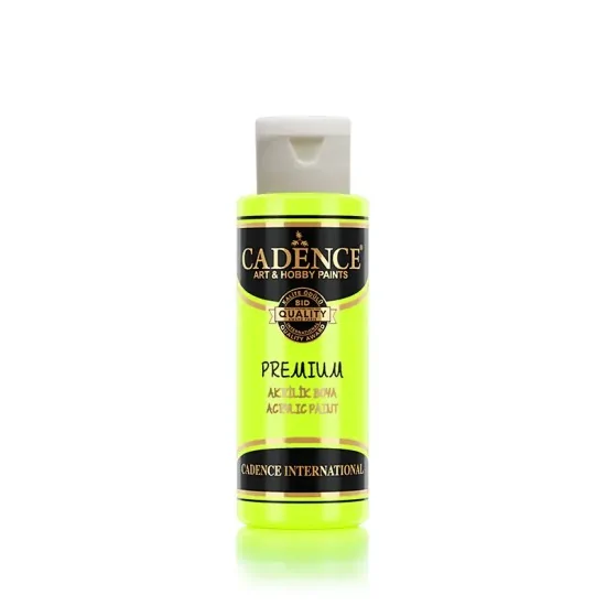 Cadence Fosforlu Akrilik Boya 70ml Florasan Sarı
