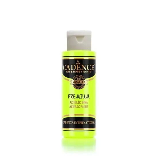 Cadence Fosforlu Akrilik Boya 70ml Florasan Sarı
