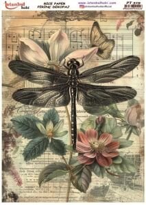 Pirinç Dekopaj Kağıdı 30x42cm PT-519 Yusufcuk Çiçek