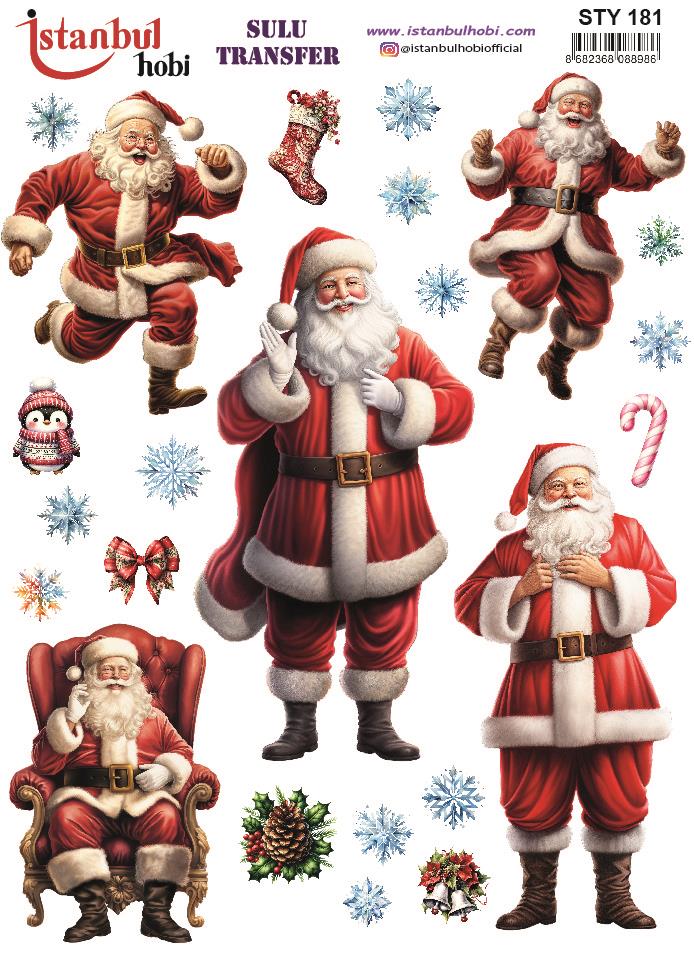 Yılbaşı Sulu Transfer 25x35cm STY181