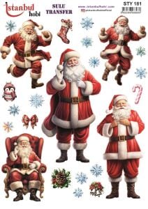 Yılbaşı Sulu Transfer 25x35cm STY181