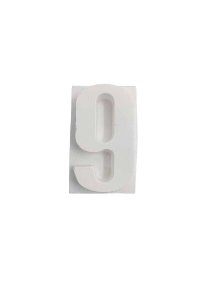 Boyanabilir Rakam Obje - 9 - (Dokuz) 4,5x2,7cm