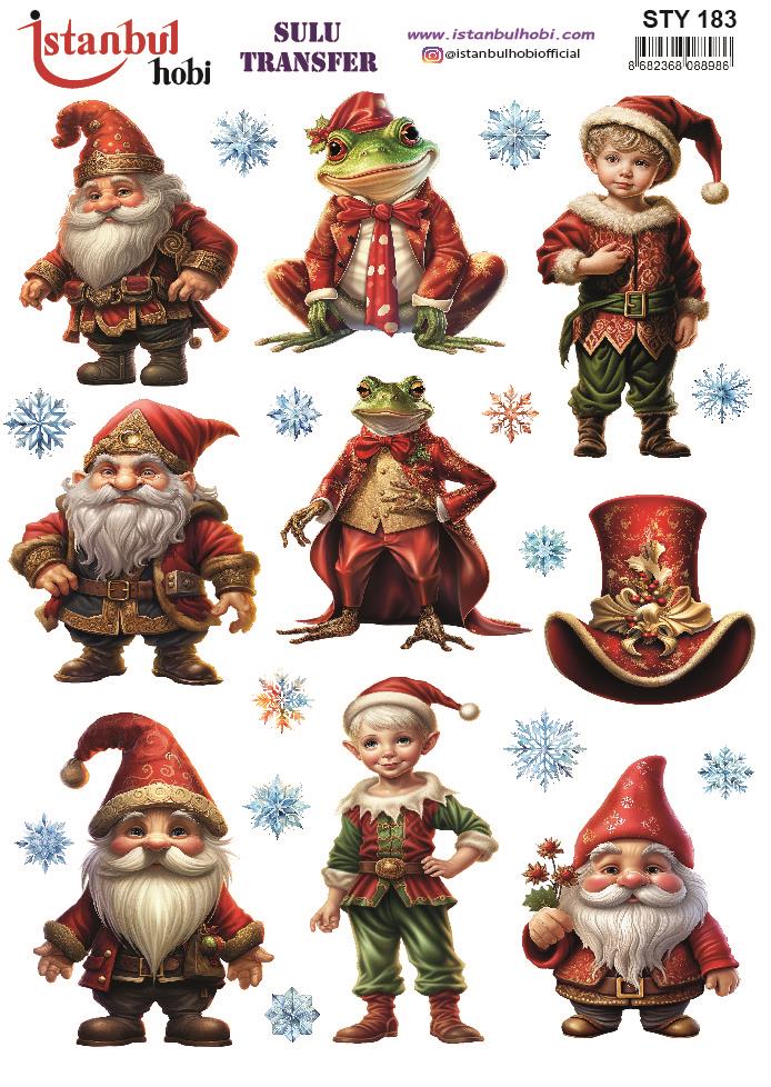 Yılbaşı Sulu Transfer 25x35cm STY183