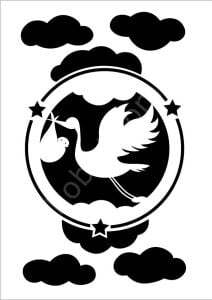 Cadence Çocuk Desen Stencil Şablon 21x30 KCS-004