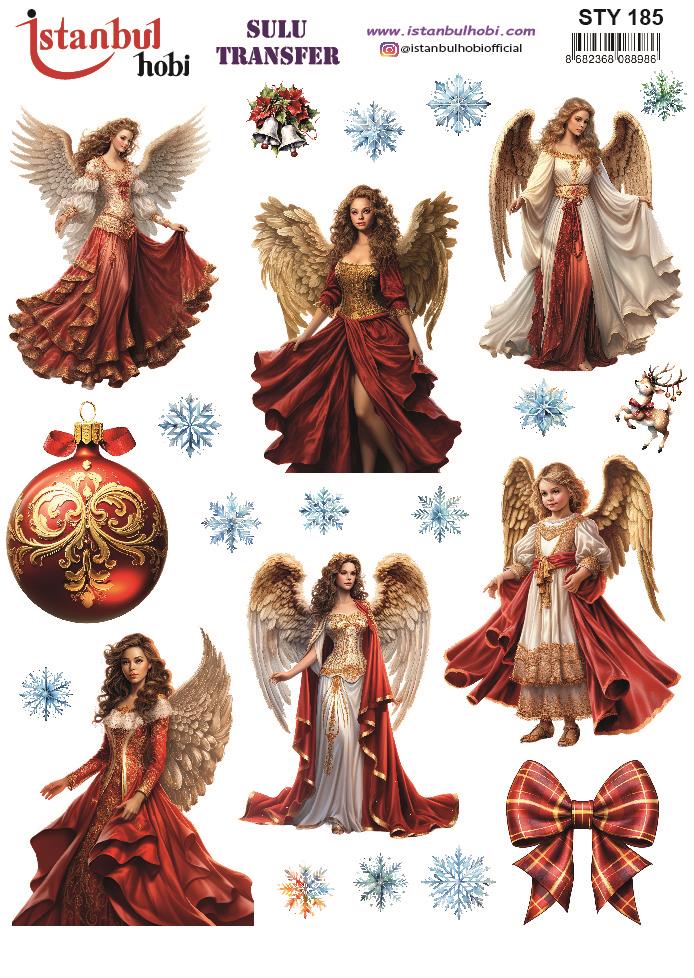 Yılbaşı Sulu Transfer 25x35cm STY185