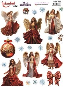 Yılbaşı Sulu Transfer 25x35cm STY185