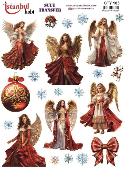 Yılbaşı Sulu Transfer 25x35cm STY185