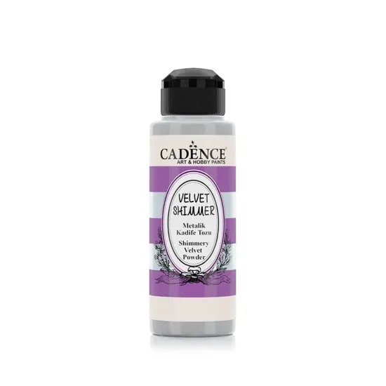 Cadence Metalik Kadife Tozu Gümüş 120ml