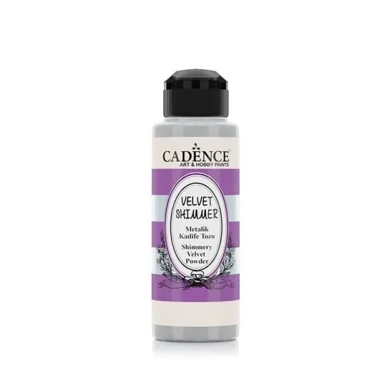 Cadence Metalik Kadife Tozu Gümüş 120ml