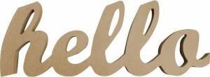 Hello Ahşap Obje 40x15 18mm K-310