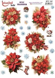 Yılbaşı Sulu Transfer 25x35cm STY187