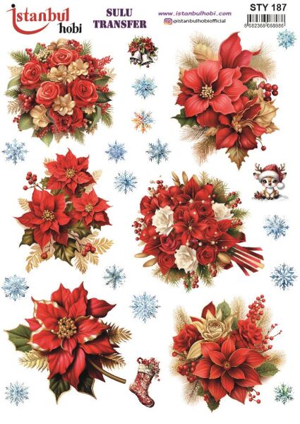 Yılbaşı Sulu Transfer 25x35cm STY187