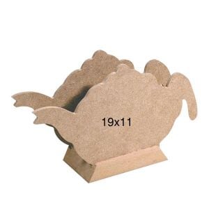Ahşap Çaydanlık Peçetelik 19x6cm F790