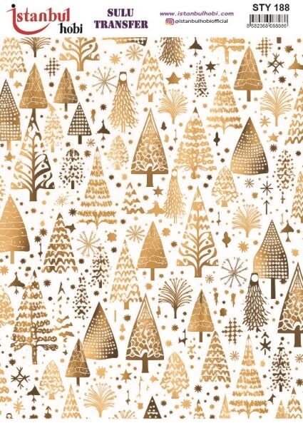 Yılbaşı Sulu Transfer 25x35cm STY188