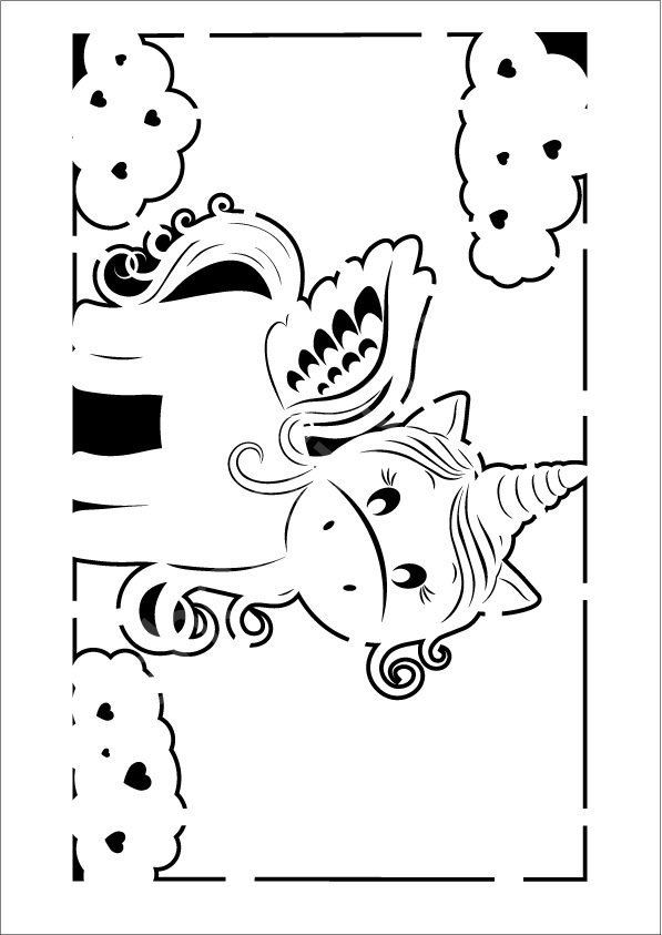 Cadence Çocuk Desen Stencil Şablon 21x30 KCS-008