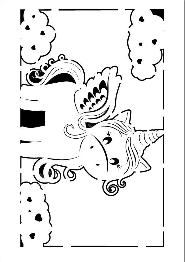 Cadence Çocuk Desen Stencil Şablon 21x30 KCS-008