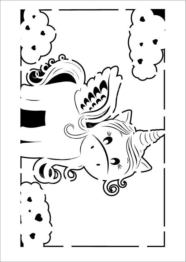 Cadence Çocuk Desen Stencil Şablon 21x30 KCS-008