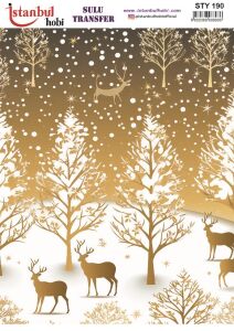 Yılbaşı Sulu Transfer 25x35cm STY190