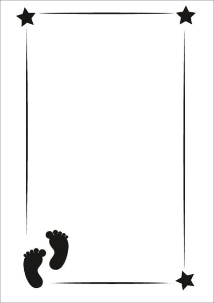 Cadence Çocuk Desen Stencil Şablon 21x30 KCS-010