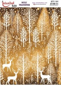 Yılbaşı Sulu Transfer 25x35cm STY191