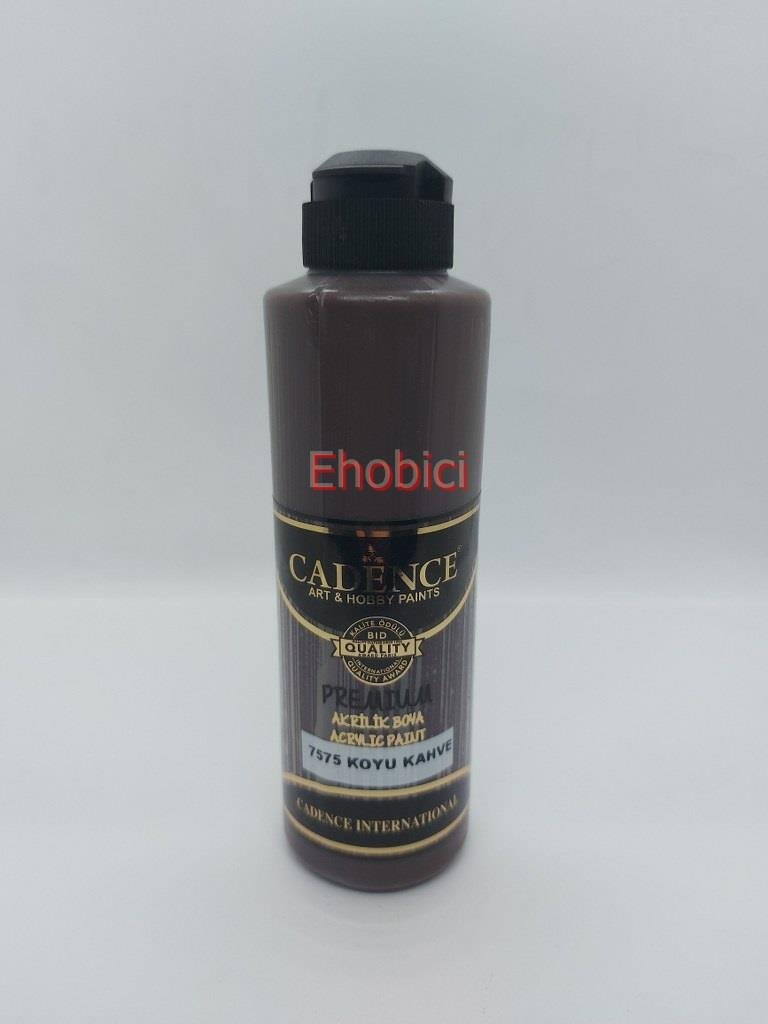 Cadence Akrilik Boya 250ML 7575 Koyu Kahve Ahşap Boyası