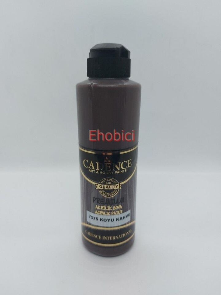 Cadence Akrilik Boya 250ML 7575 Koyu Kahve Ahşap Boyası
