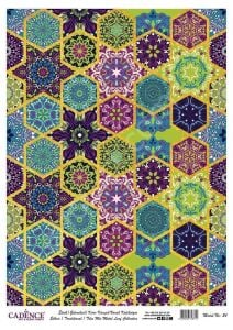 Cadence Desenli Altın Varak Pirinç Dekoapaj Kağıdı - Model 024