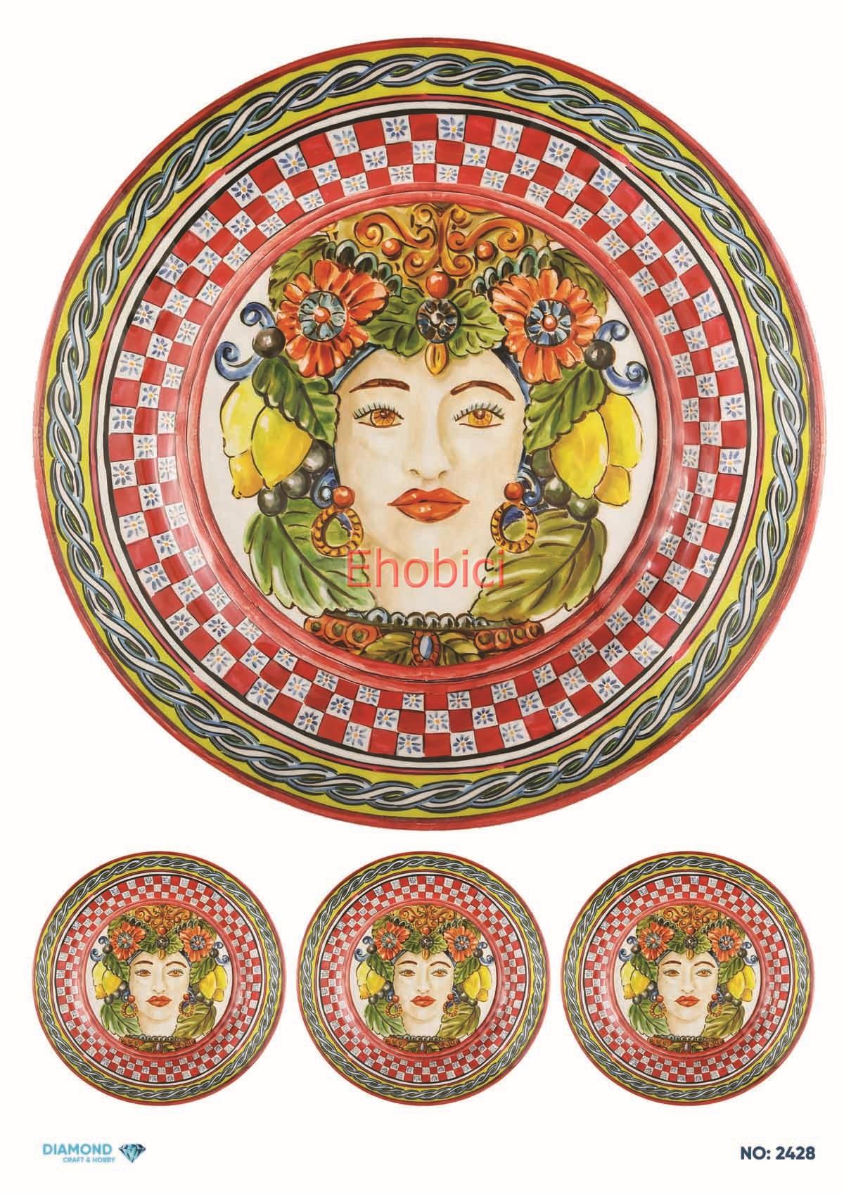 Diamond Pirinç Dekopaj Kağıdı - 2428