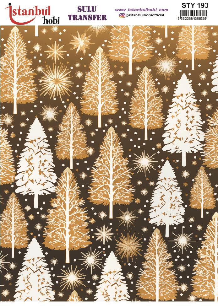 Yılbaşı Sulu Transfer 25x35cm STY193