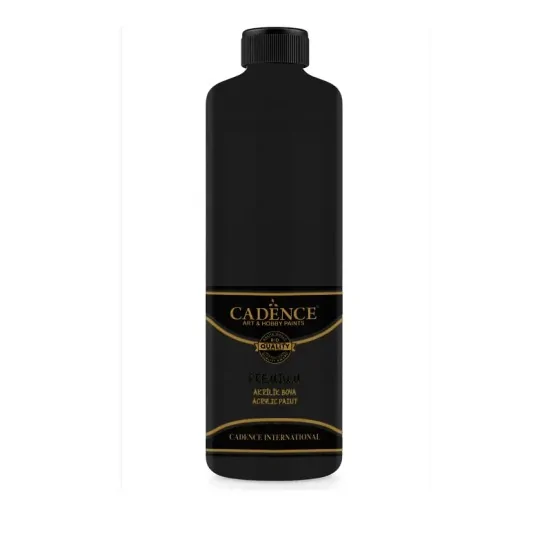 Cadence Akrilik Boya 500ML 0002 Siyah Ahşap Boyası