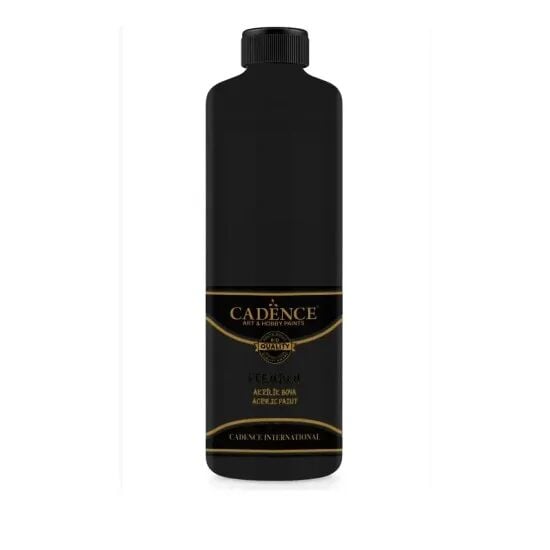 Cadence Akrilik Boya 500ML 0002 Siyah Ahşap Boyası